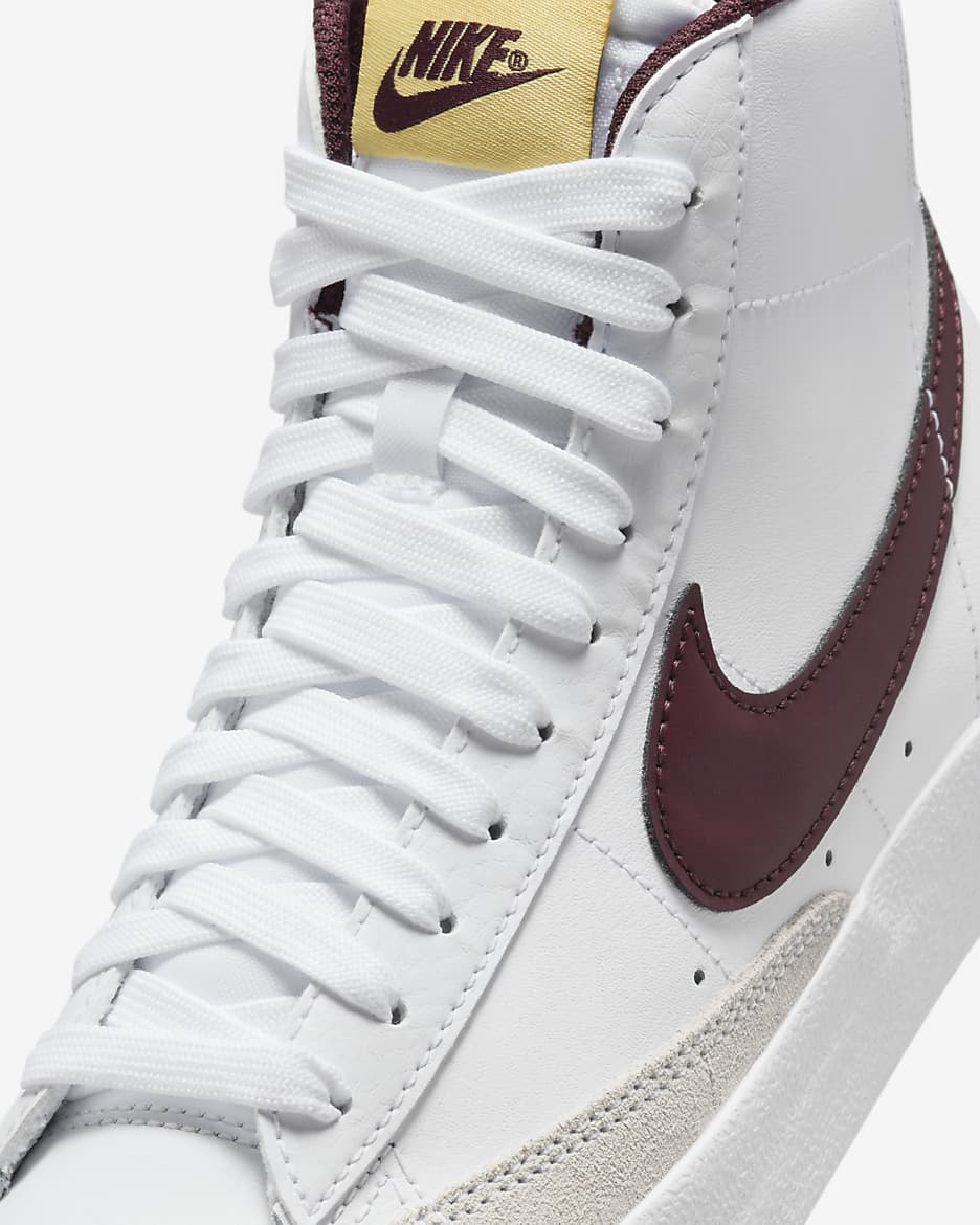 Nike blazer mid vintage burgundy on sale